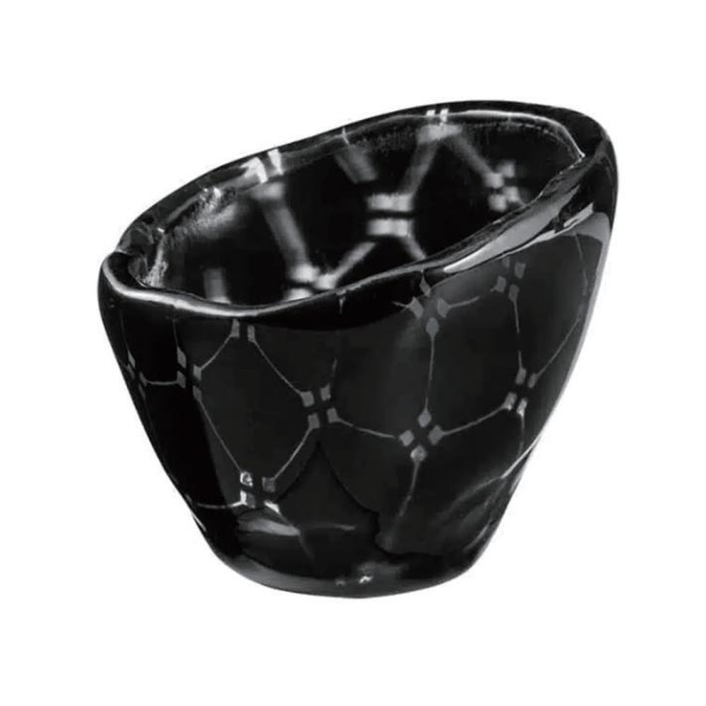 GH/3248K Black Lattice Pattern Small Bowl (6mm Thickness)
