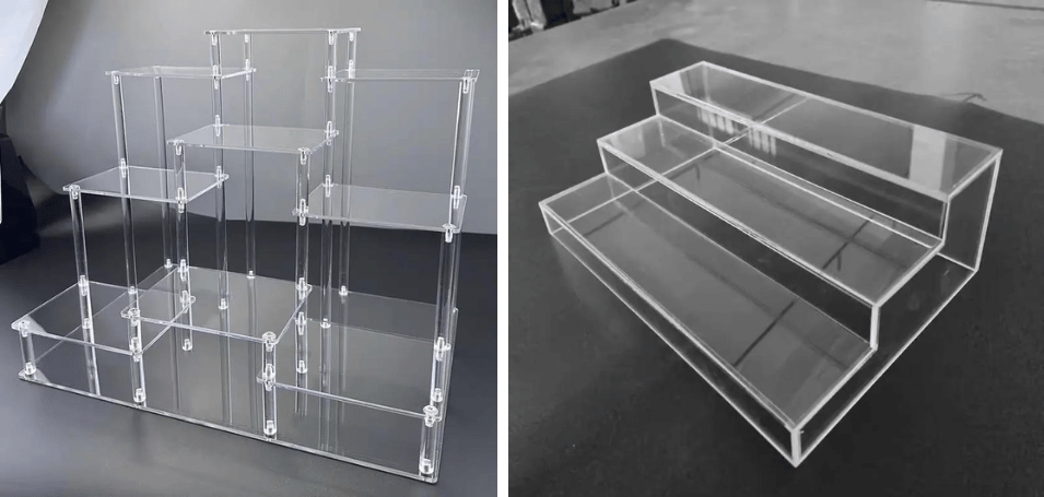 Defines a Premium Acrylic Display Stand for Commercial Use