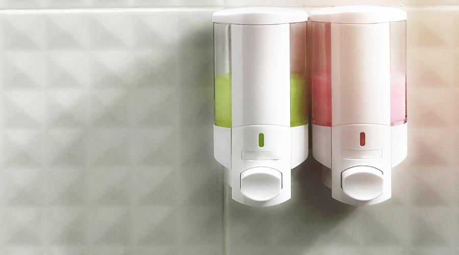 Refillable Wall Mounted Shampoo and Hand Soap Dispensers Refillable Wall Mounted Shampoo and Hand Soap Dispensers