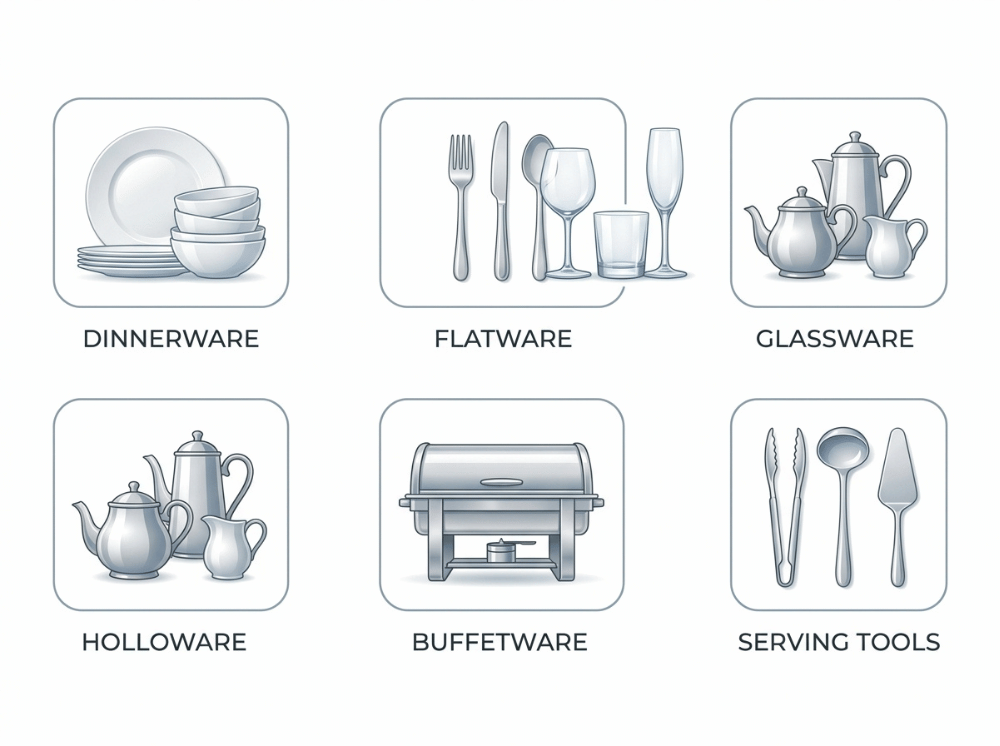 Main categories of food and beverage service equipment for hotels and restaurants Main categories of food and beverage service equipment for hotels and restaurants