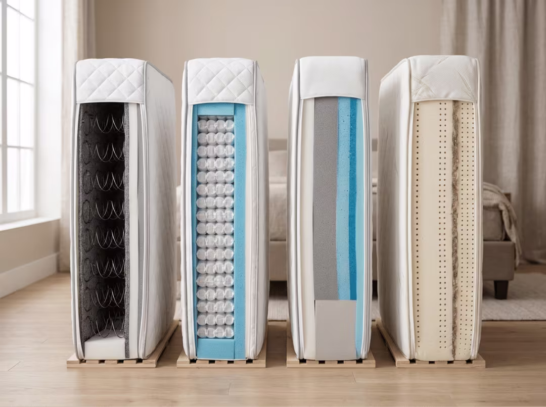 Four hotel mattress types compared Four hotel mattress types compared