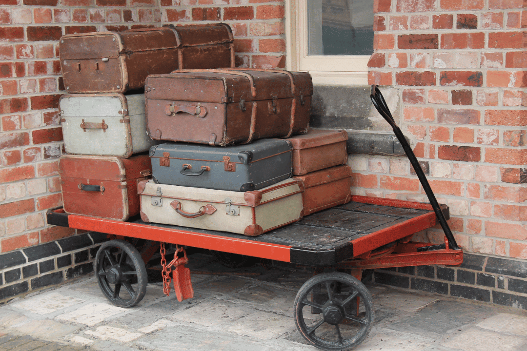 Platform luggage cart Platform luggage cart