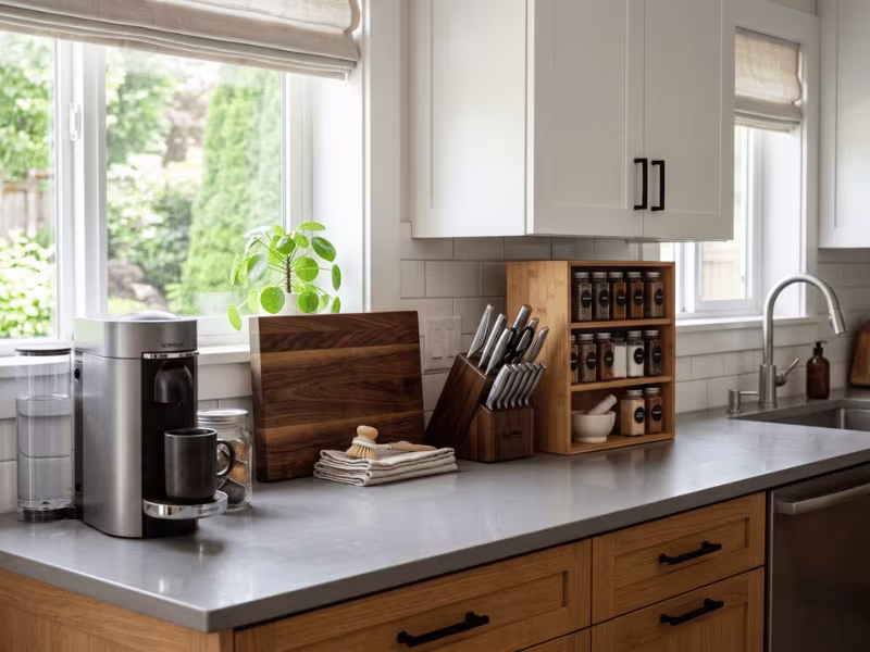 Clear kitchen countertop Clear kitchen countertop