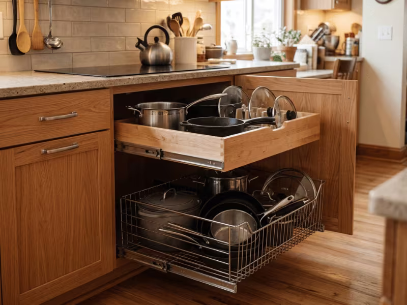 Pull out cabinet storage Pull out cabinet storage