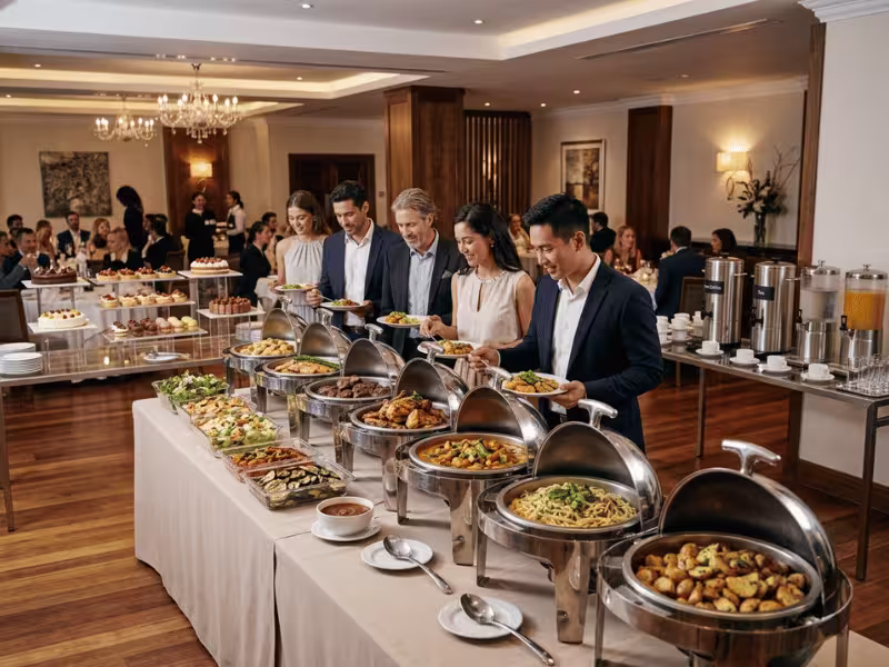 Separate dessert station Separate dessert station