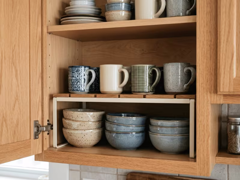 Upper cabinet risers Upper cabinet risers