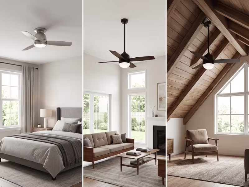 Ceiling fan mount types by ceiling height Ceiling fan mount types by ceiling height